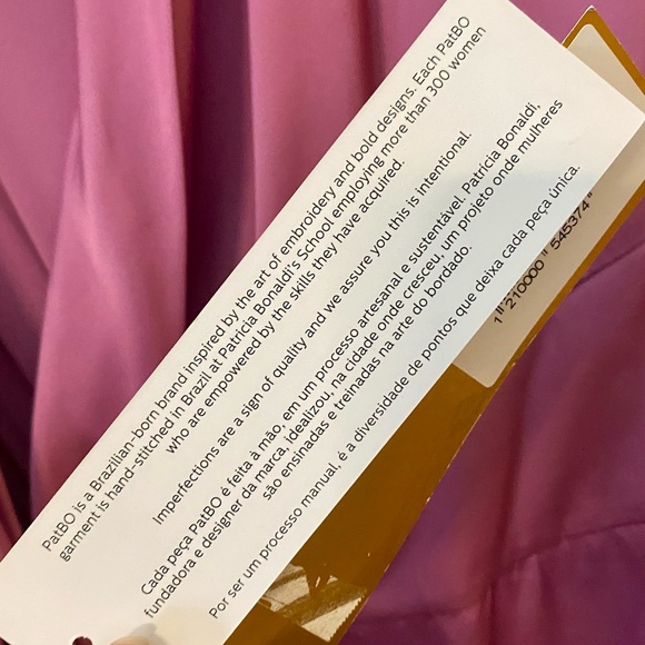 EUC PatBO Orchid High-Low Satin Wrap Gown - Picture 12 of 13